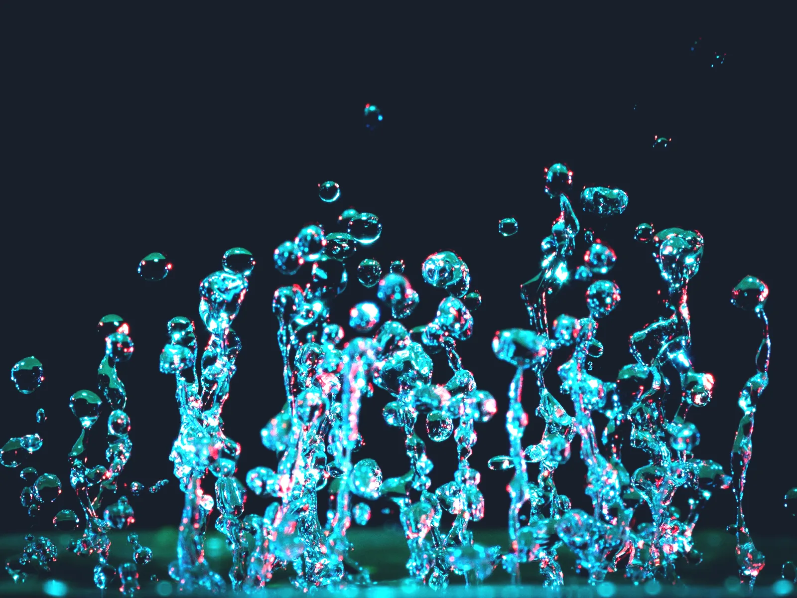 water bubbles on a dark background